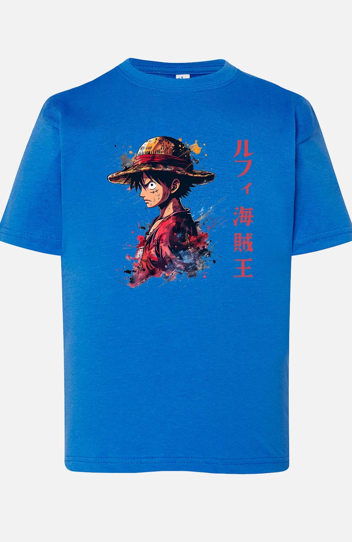 COULEUR:Bleu Roi|T-shirt Garçon | Pirate King one Bleu Roi