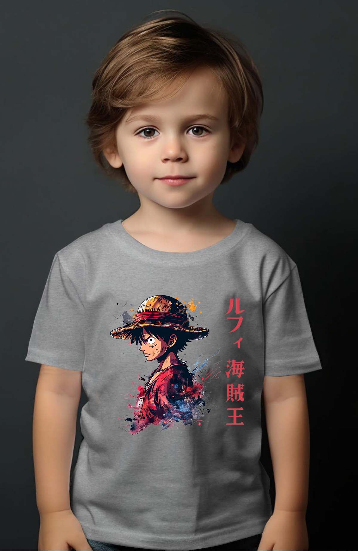 COULEUR:Gris|T-shirt Garçon | Pirate King one Gris