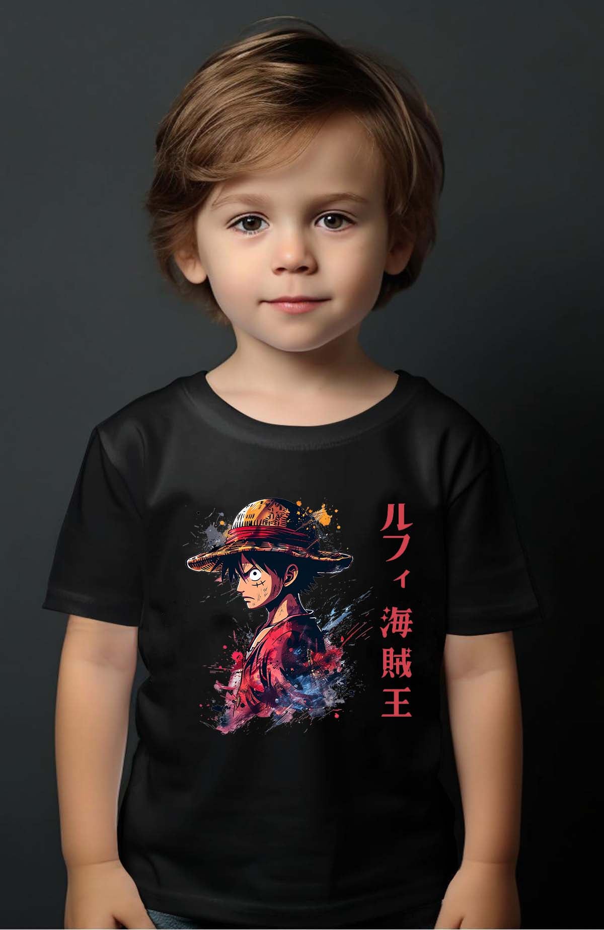 COULEUR:Noir|T-shirt Garçon | Pirate King one Noir