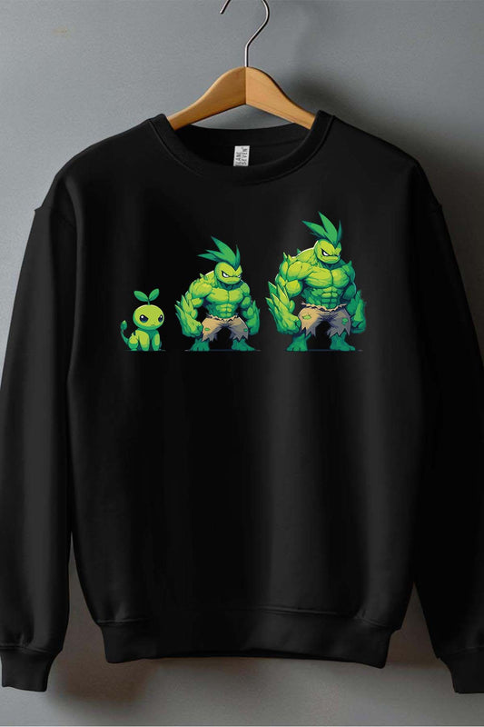 COULEUR:Noir|Sweat Col Rond Homme | PokHulk Noir