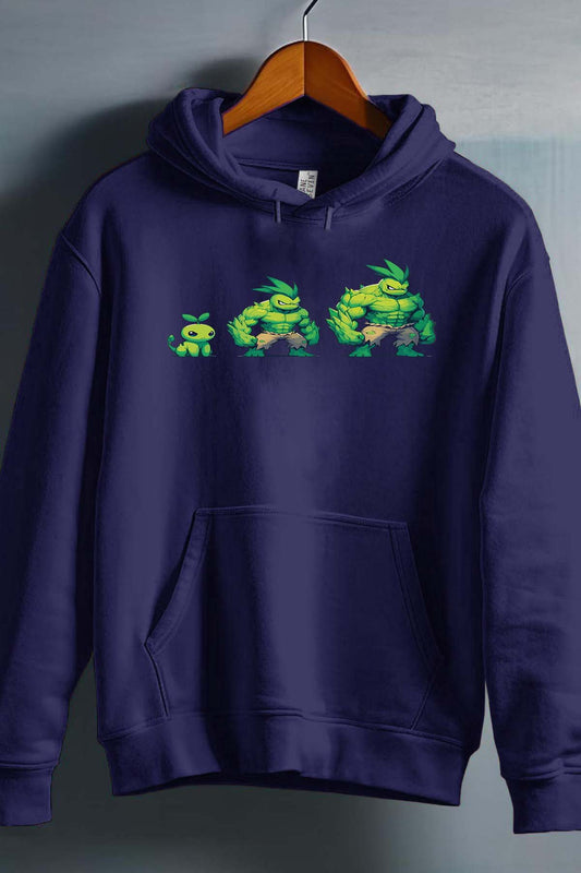 COULEUR:Marine|Sweat Capuche Garçon | PokHulk Marine