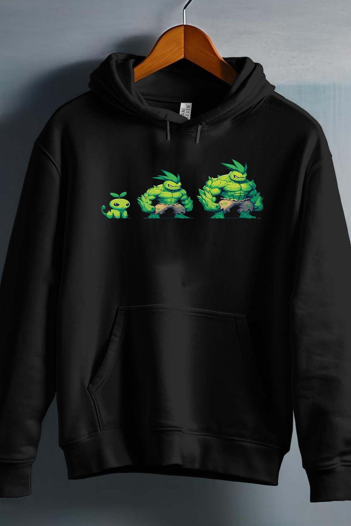 COULEUR:Noir|Sweat Capuche Garçon | PokHulk Noir