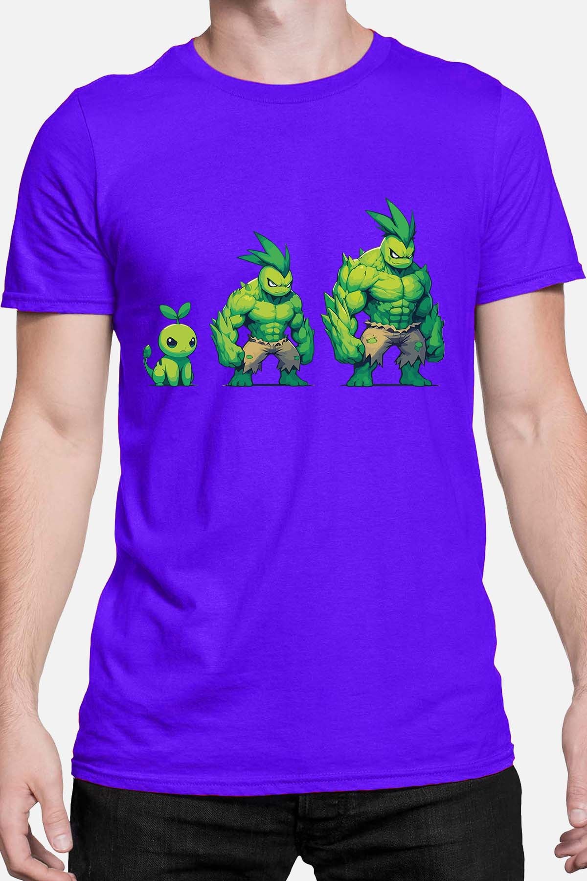 COULEUR:Bleu Roi|T-shirt Homme | PokHulk Bleu Roi