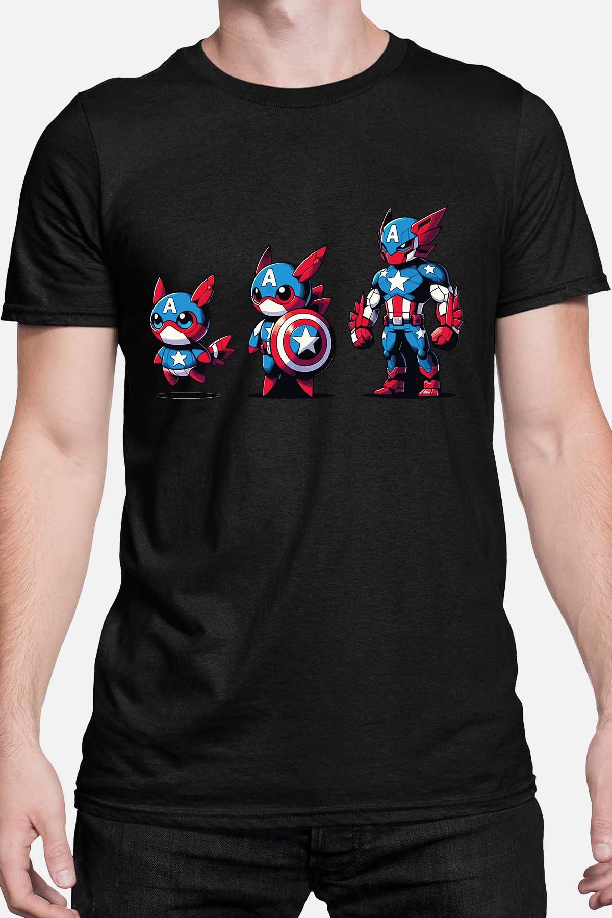 COULEUR:Noir|T-shirt Homme | Poke America Noir