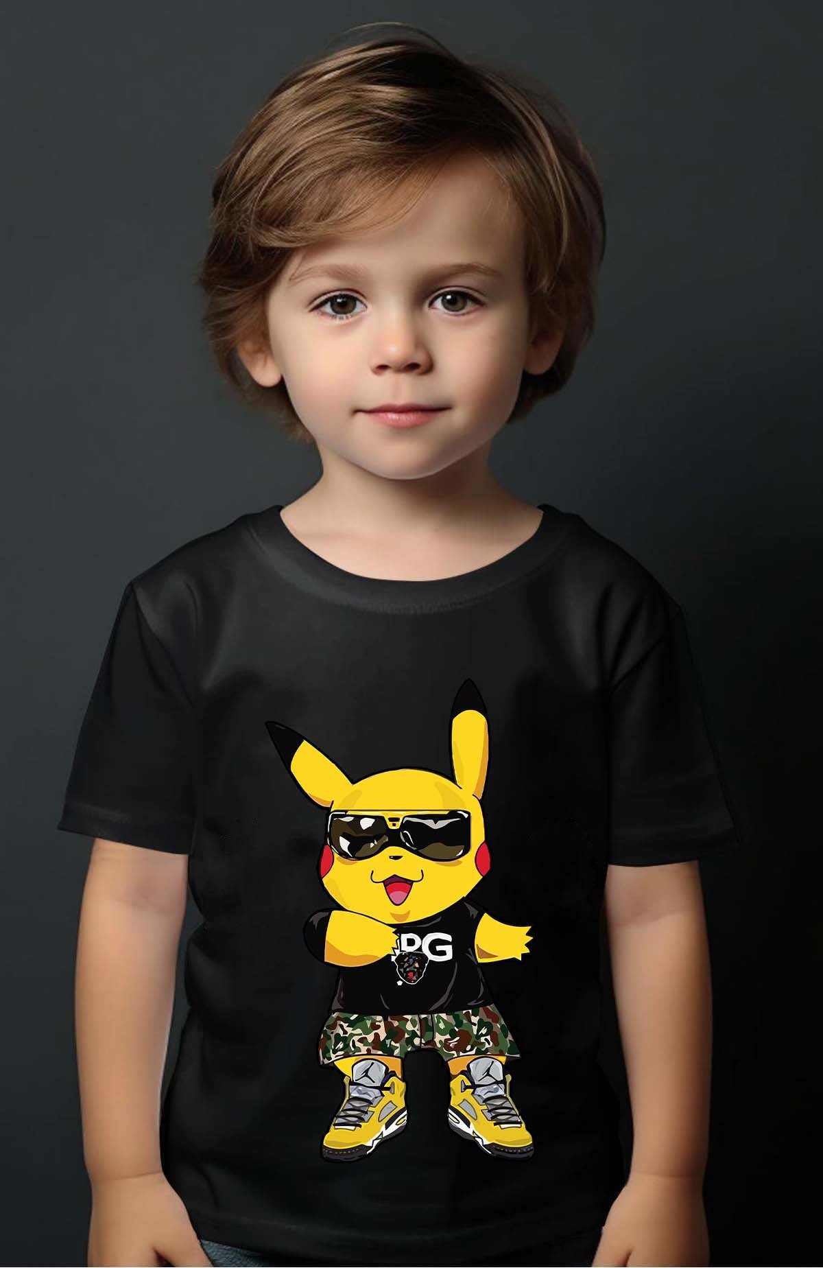 COULEUR:Noir|T-shirt Garçon | Poké D&G Noir