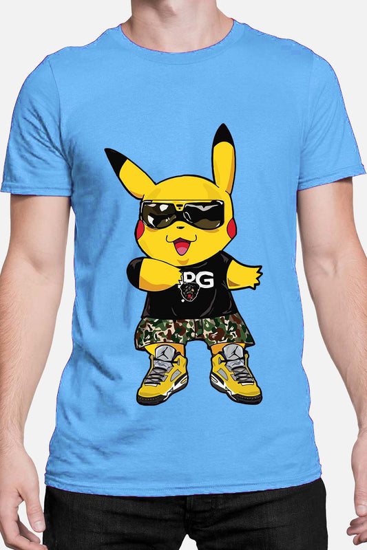 COULEUR:Bleu Ciel|T-shirt Homme | Poké D&G Bleu Ciel