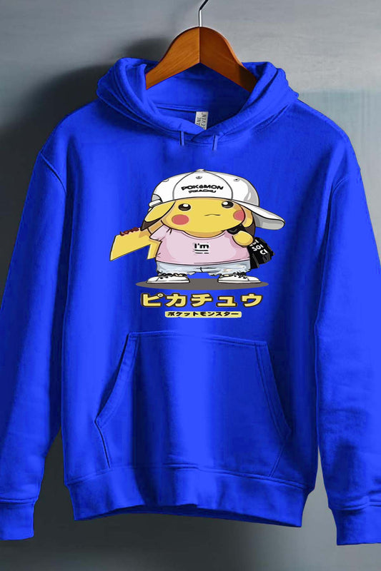COULEUR:Bleu Roi|Sweat Capuche Garçon | Poke casquette Bleu Roi