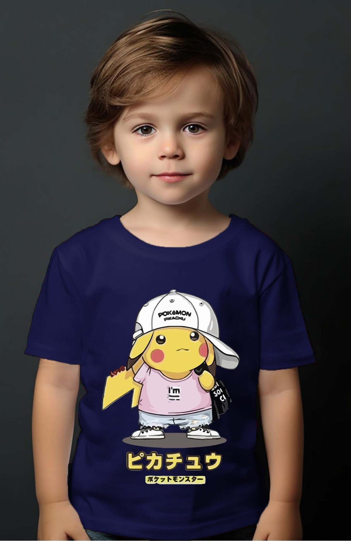 COULEUR:Marine|T-shirt Garçon | Poke casquette Marine