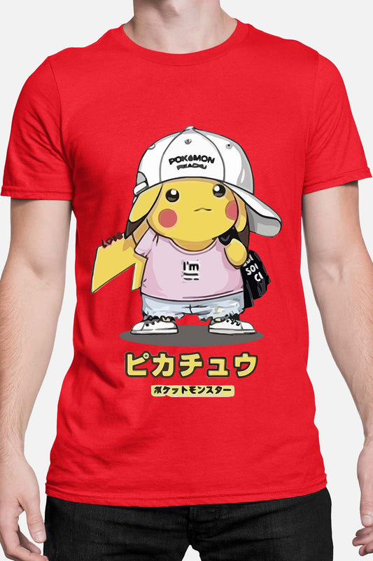 COULEUR:Rouge|T-shirt Homme | Poke casquette Rouge