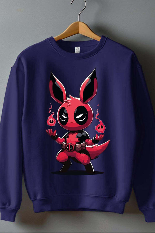 COULEUR:Marine|Sweat Col Rond Homme | Pokedead Marine