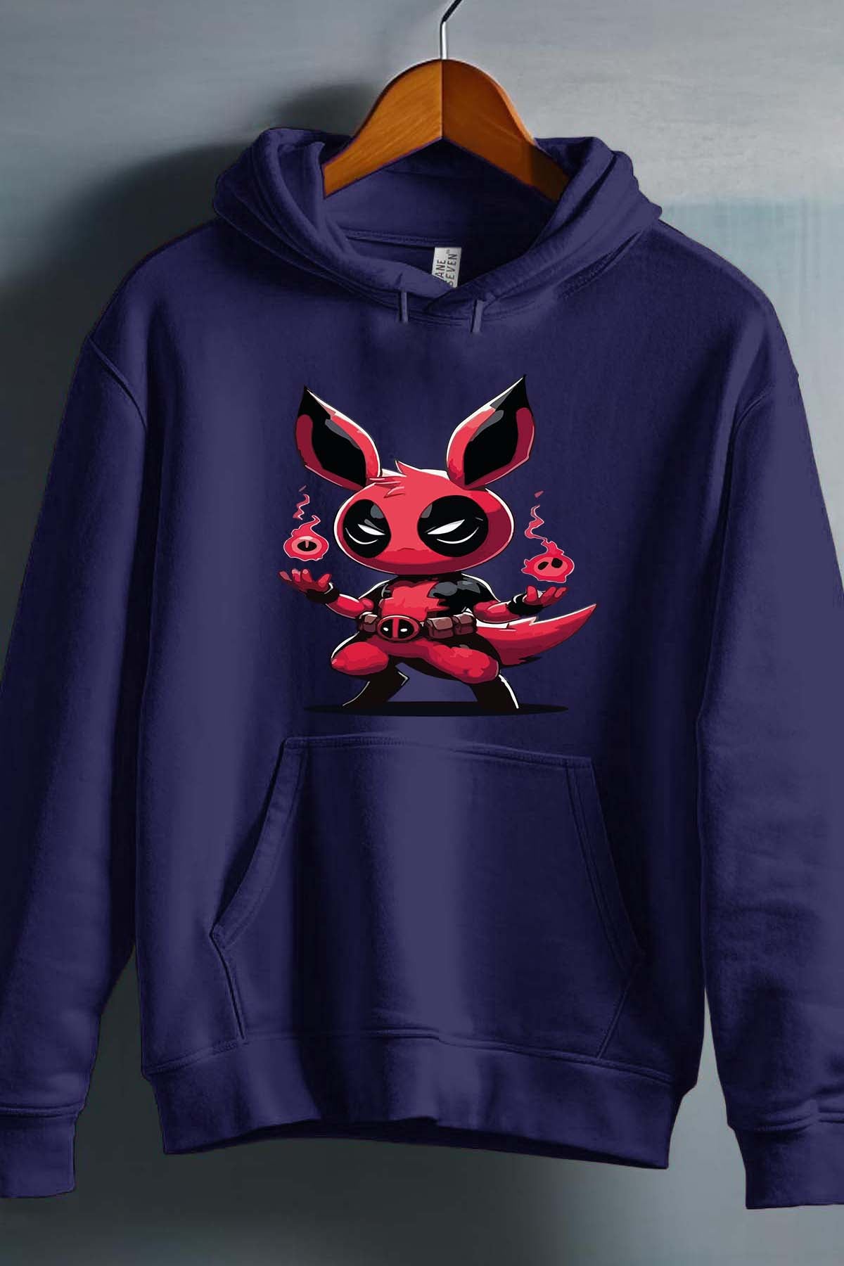 COULEUR:Marine|Sweat Capuche Homme | Pokedead Marine