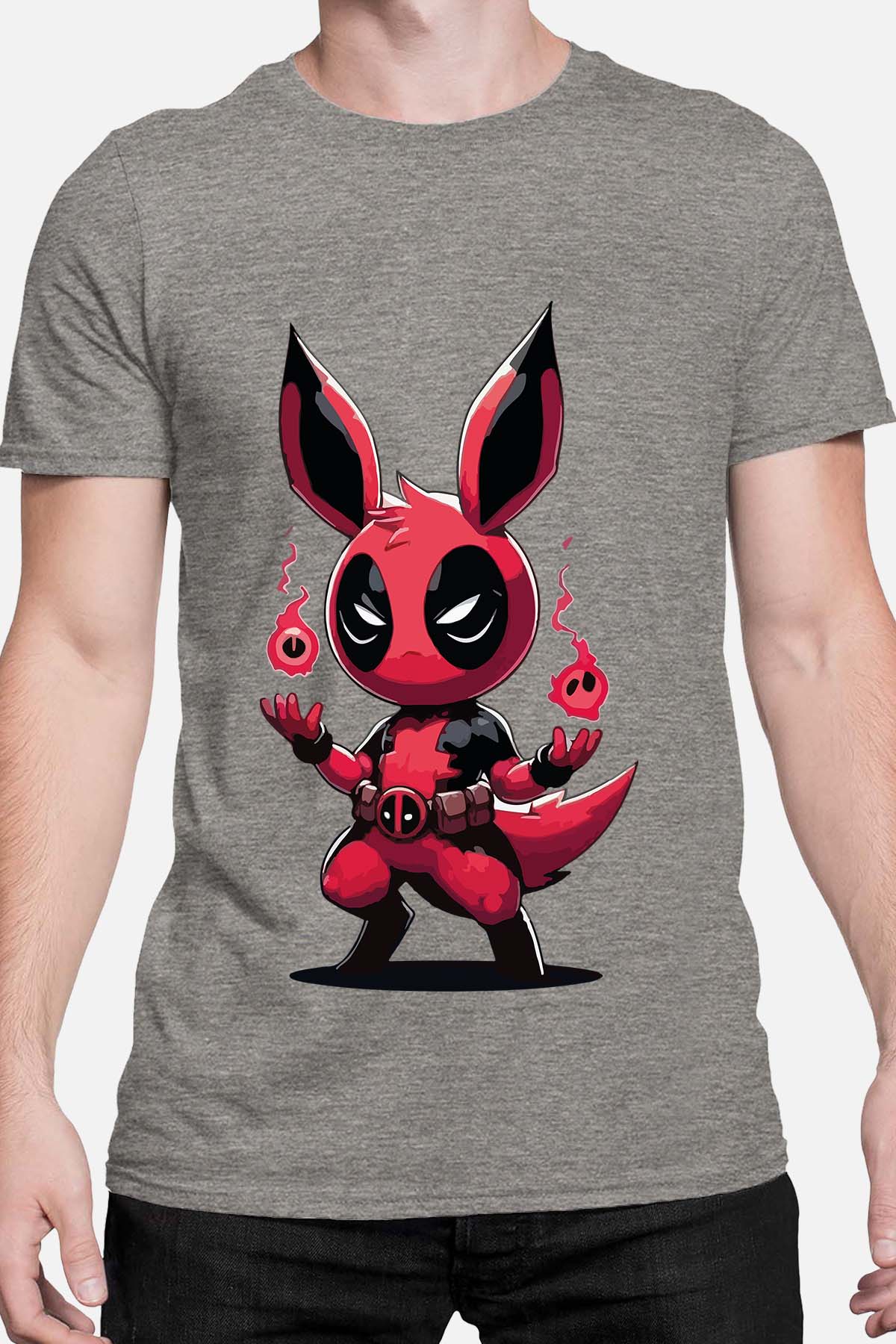 COULEUR:Gris|T-shirt Homme | Pokedead Gris
