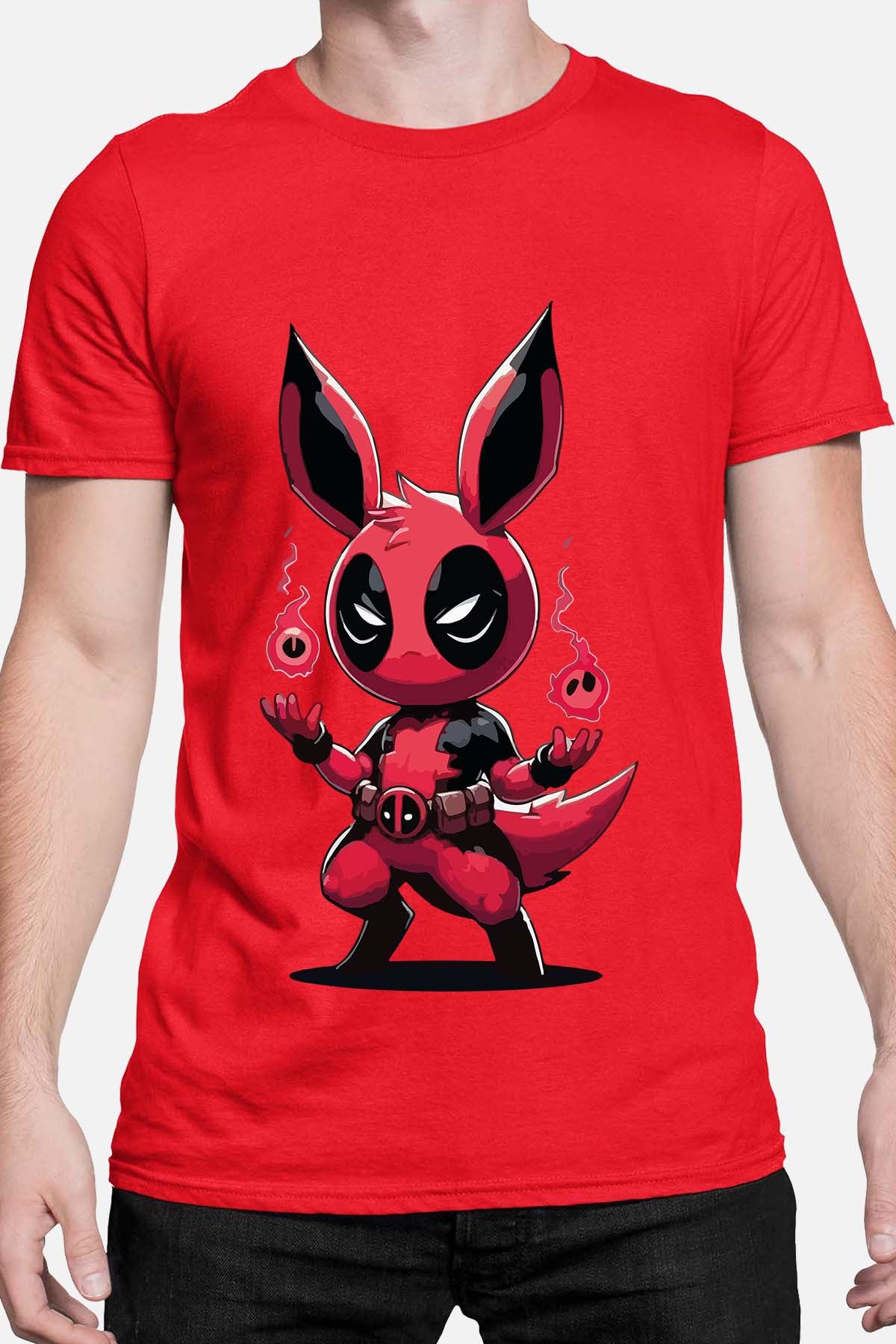 COULEUR:Rouge|T-shirt Homme | Pokedead Rouge
