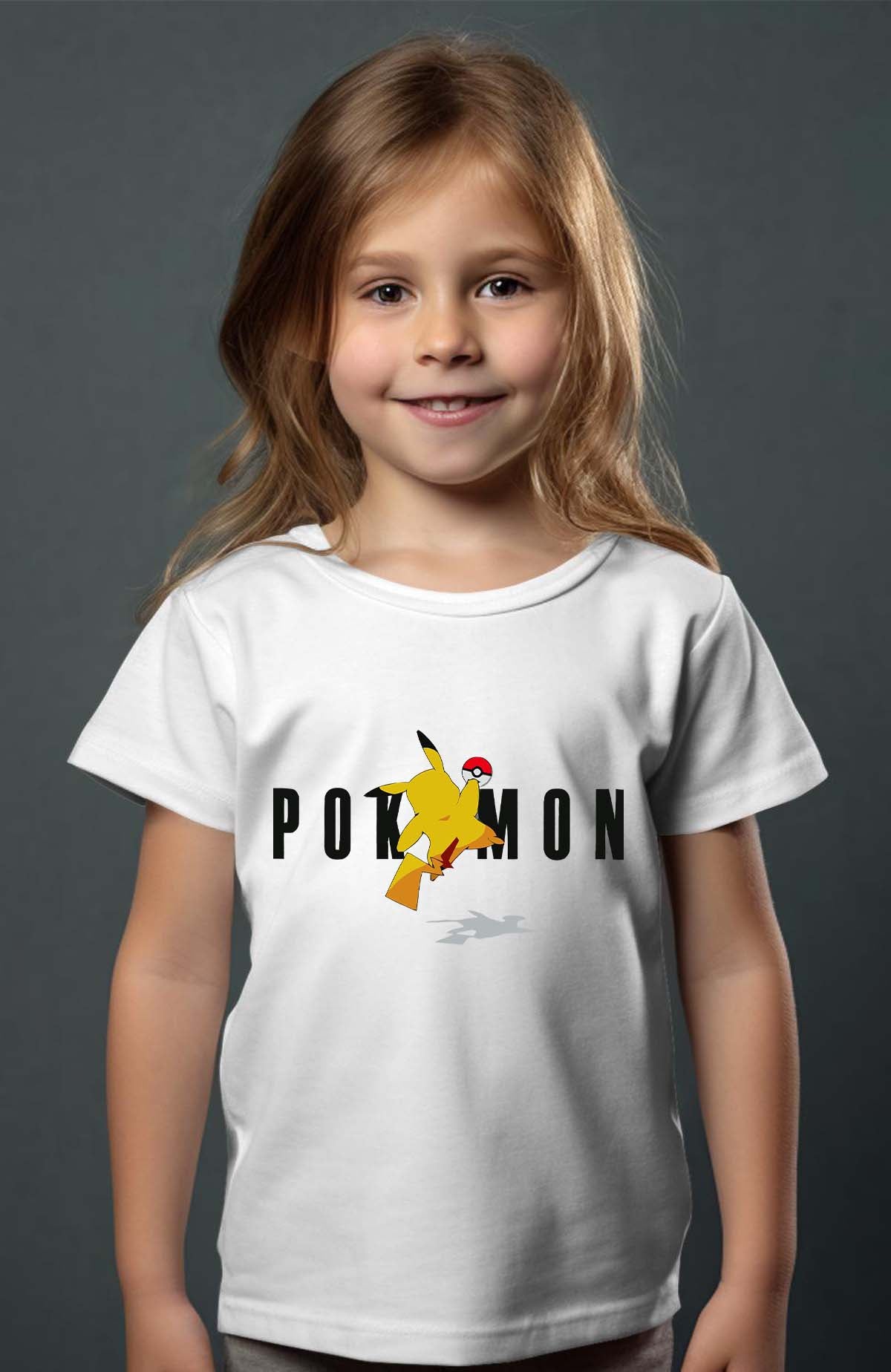 COULEUR:Blanc|T-shirt Fille | Pokemon Jojo Blanc