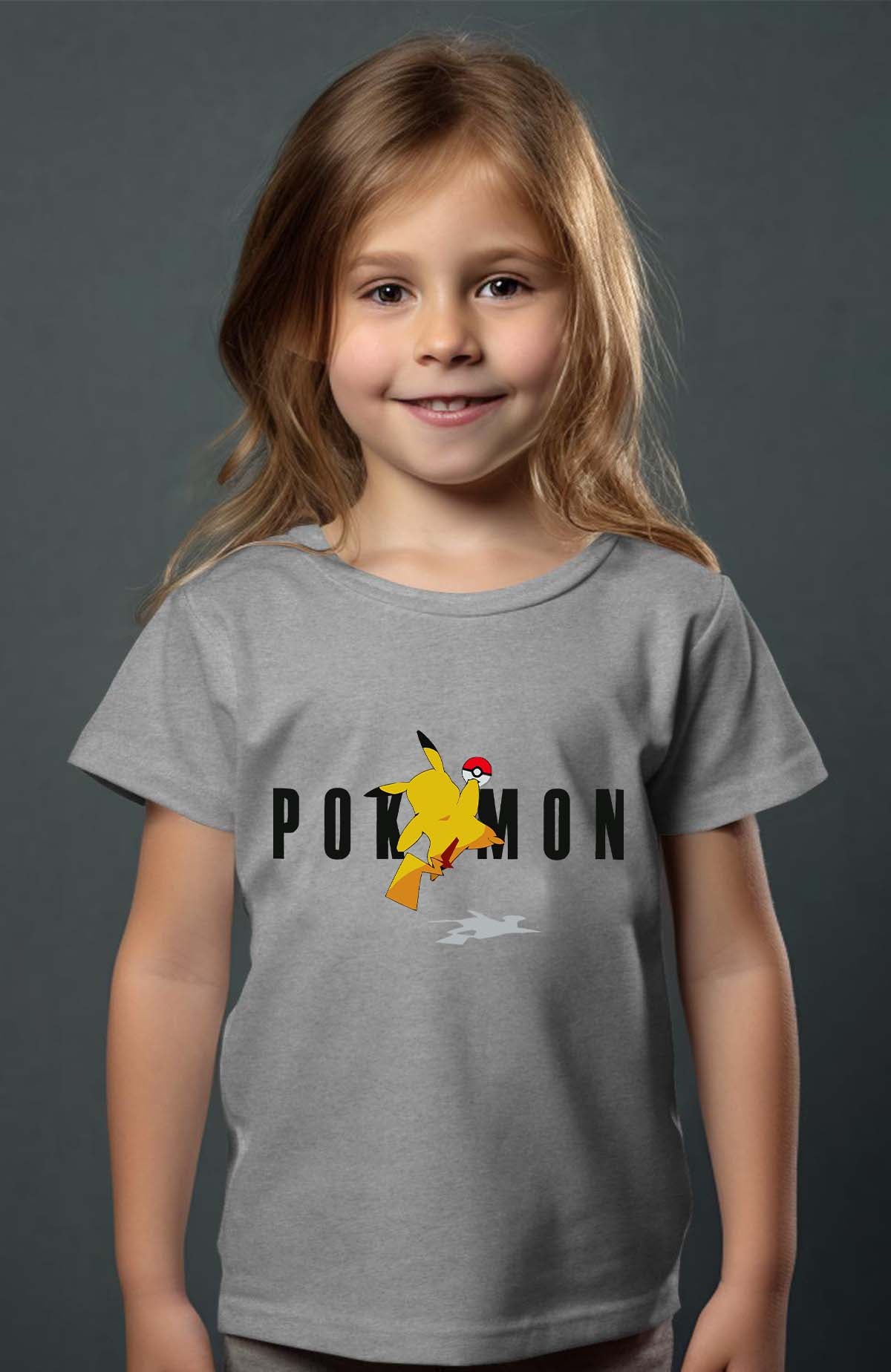 COULEUR:Gris|T-shirt Fille | Pokemon Jojo Gris