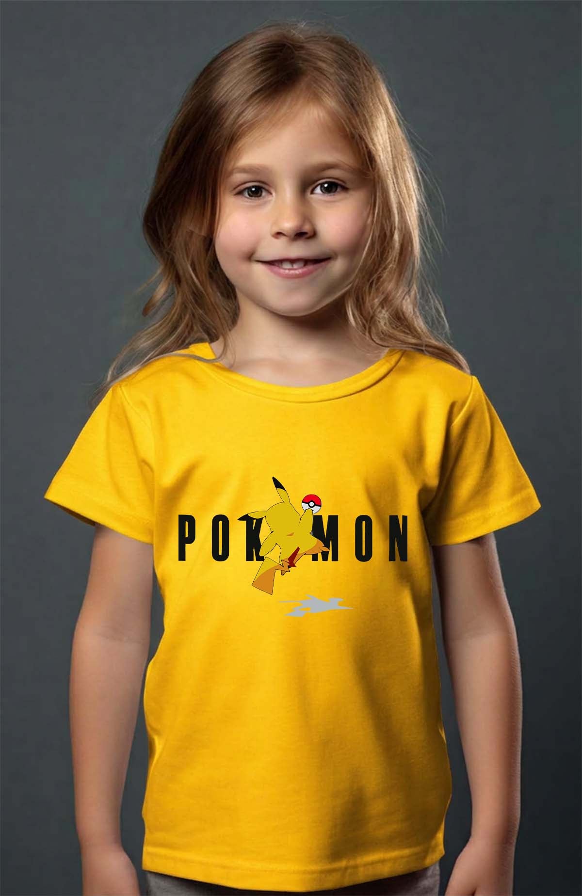 COULEUR:Jaune|T-shirt Fille | Pokemon Jojo Jaune