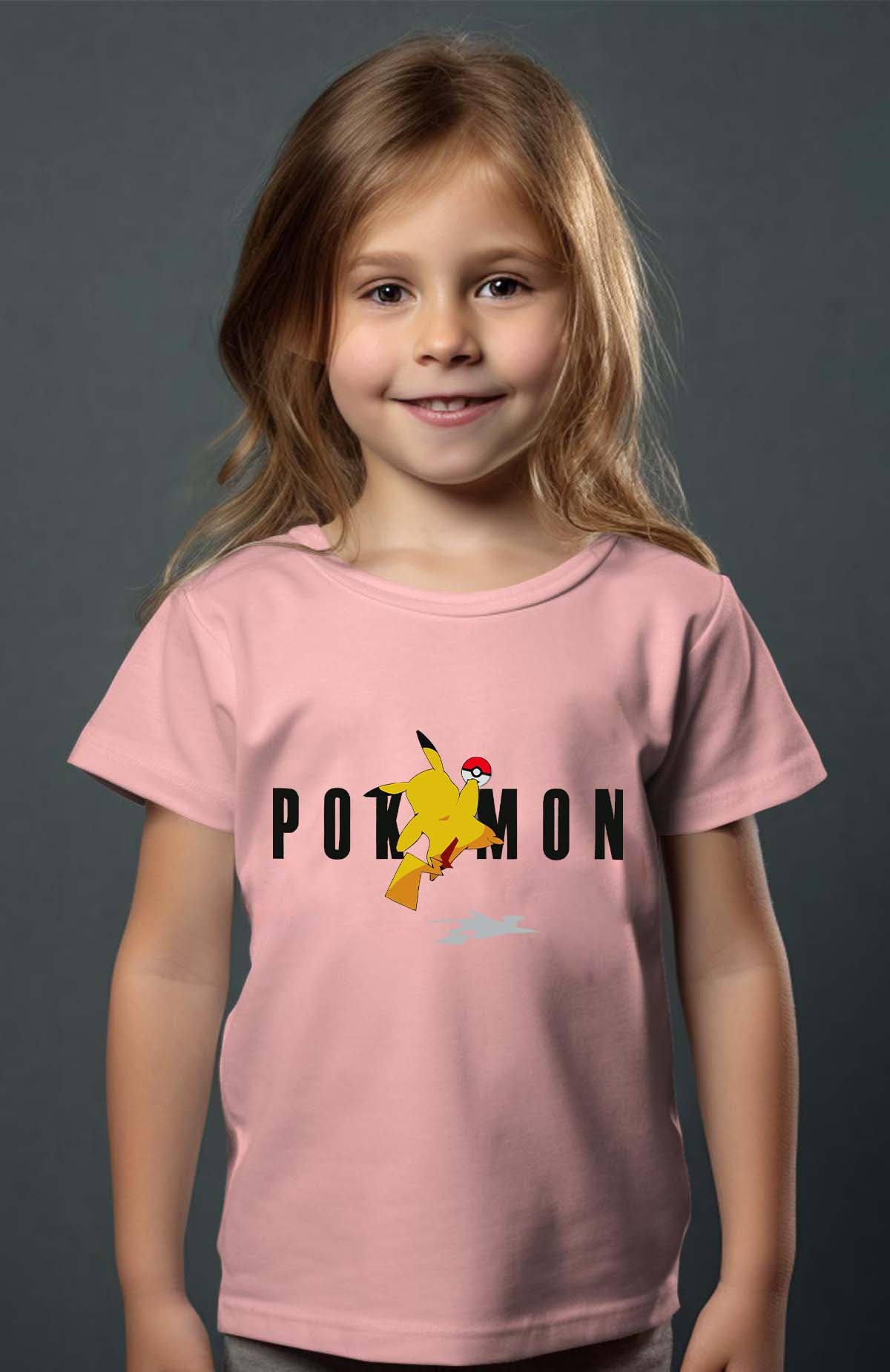 COULEUR:Rose|T-shirt Fille | Pokemon Jojo Rose