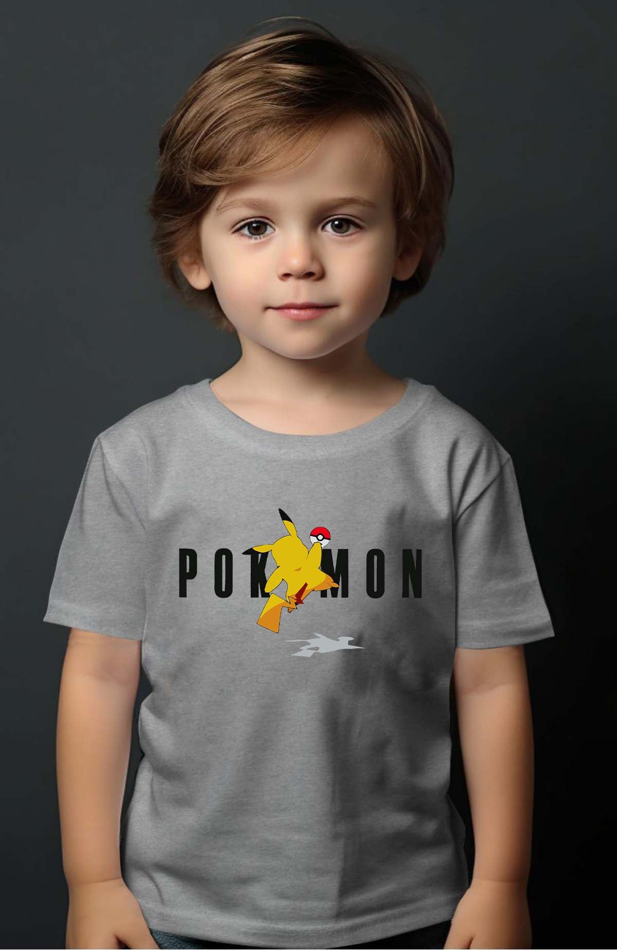 COULEUR:Gris|T-shirt Garçon | Pokemon Jojo Gris
