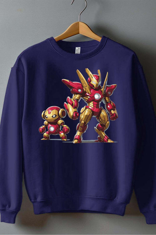 COULEUR:Marine|Sweat Col Rond Homme | Pokiron Marine