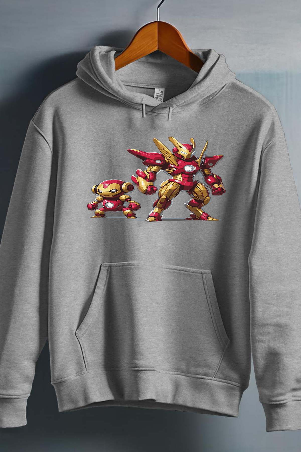 COULEUR:Gris|Sweat Capuche Garçon | Pokiron Gris
