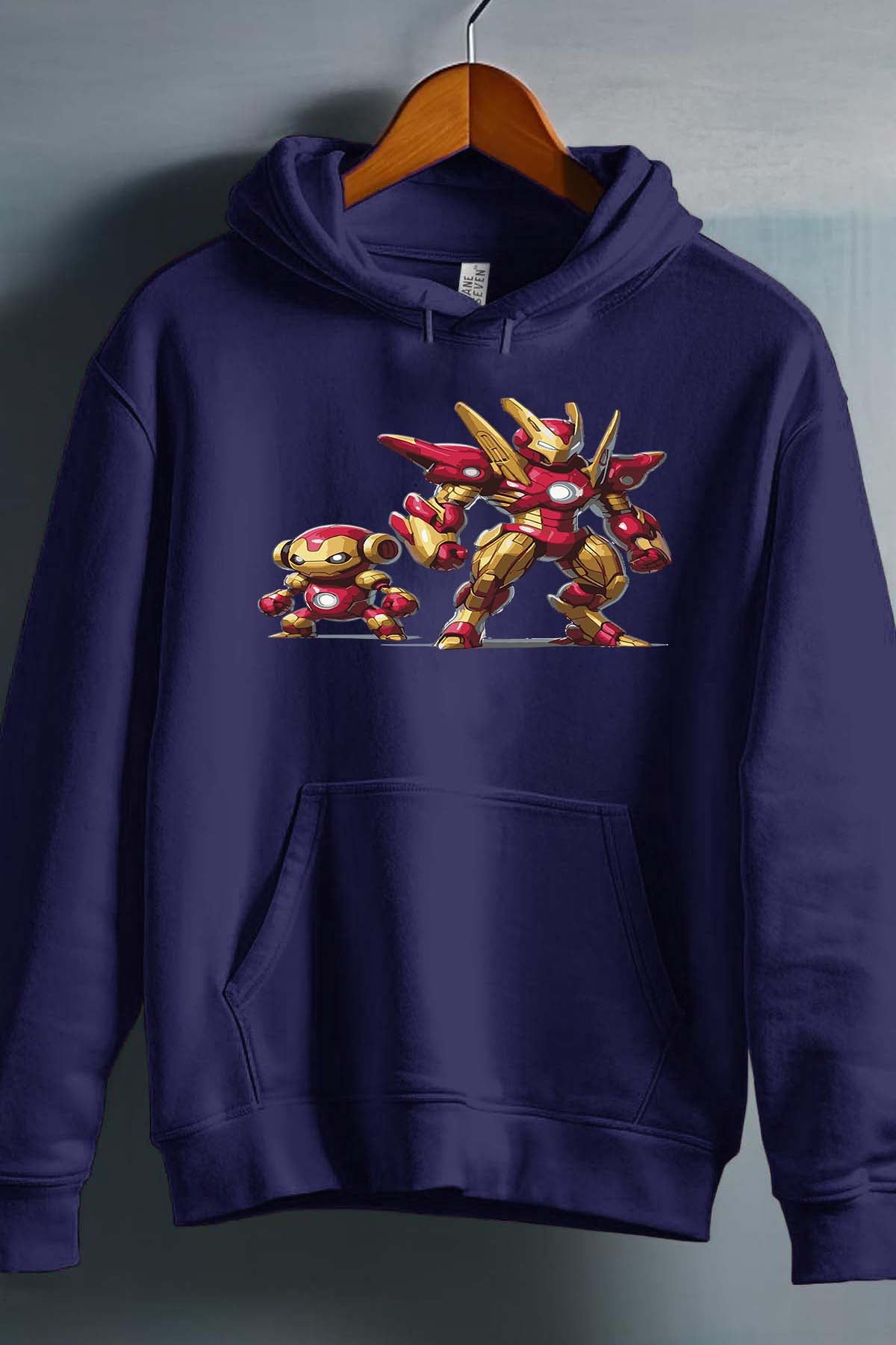 COULEUR:Marine|Sweat Capuche Garçon | Pokiron Marine