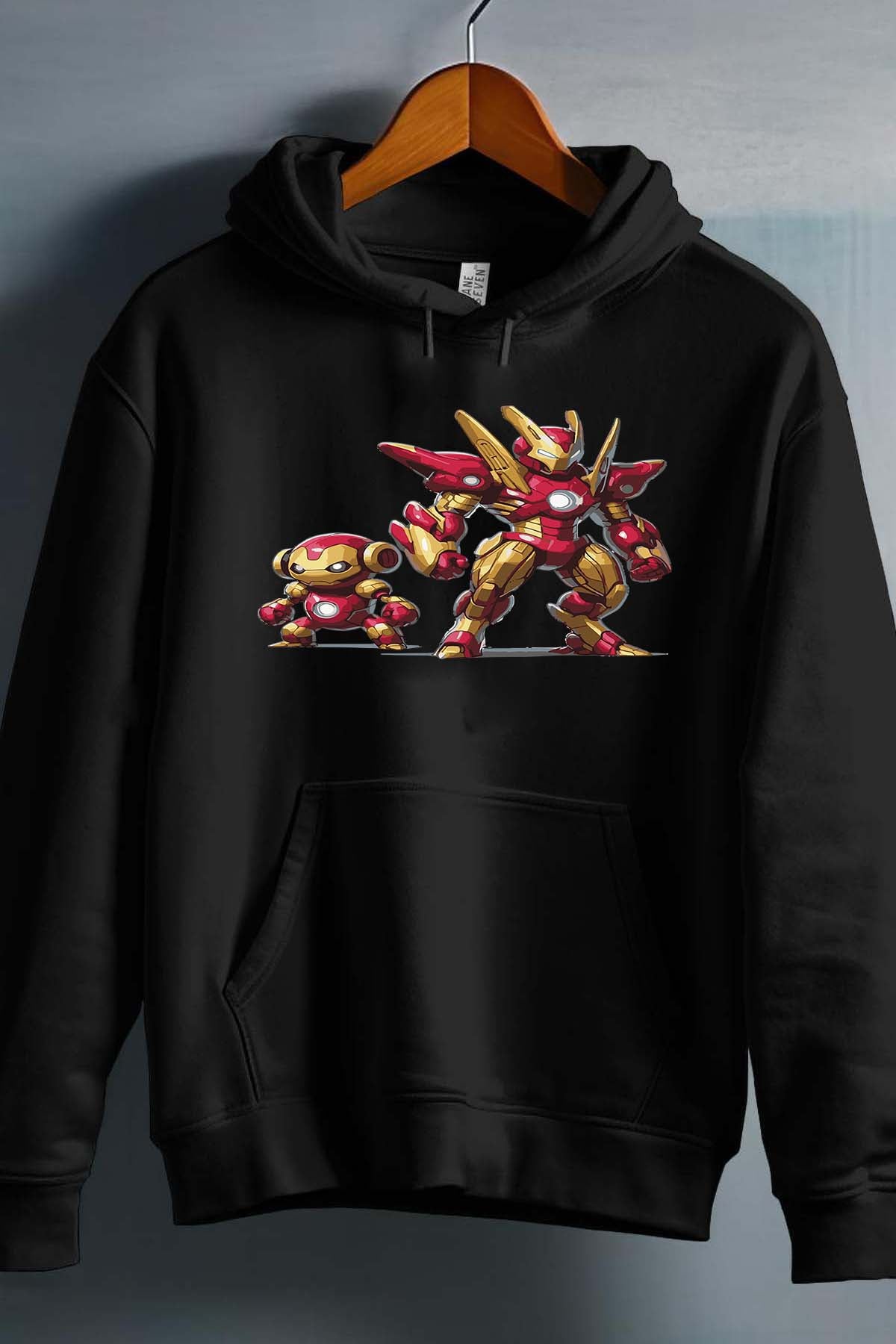 COULEUR:Noir|Sweat Capuche Garçon | Pokiron Noir