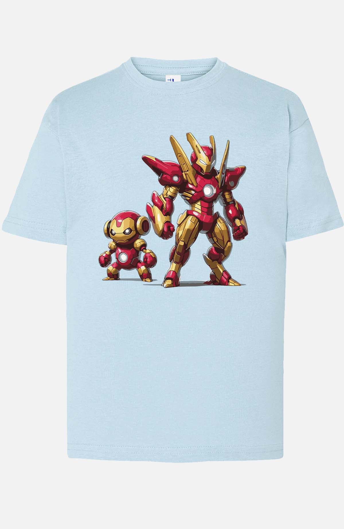 COULEUR:Bleu Ciel|T-shirt Garçon | Pokiron Bleu Ciel