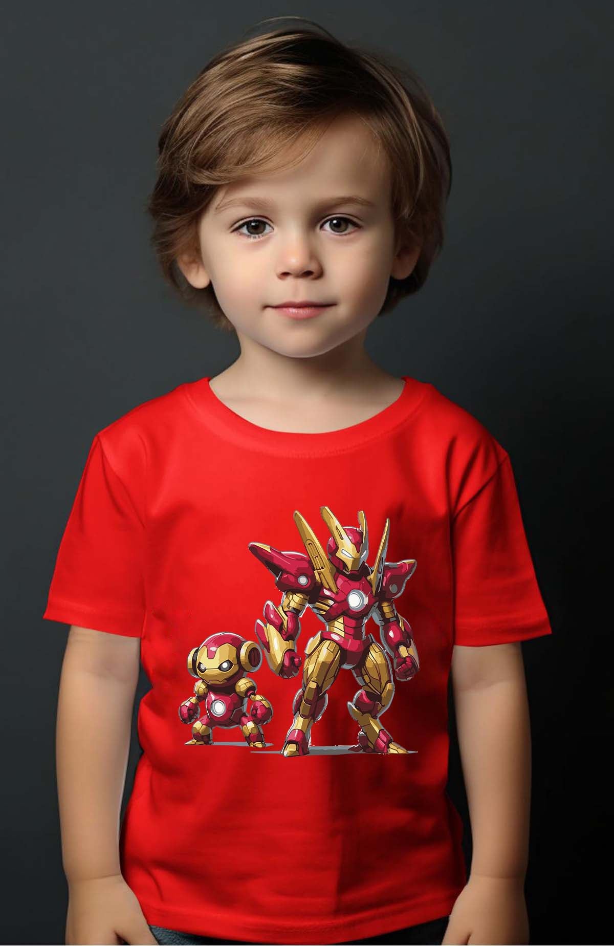 COULEUR:Rouge|T-shirt Garçon | Pokiron Rouge