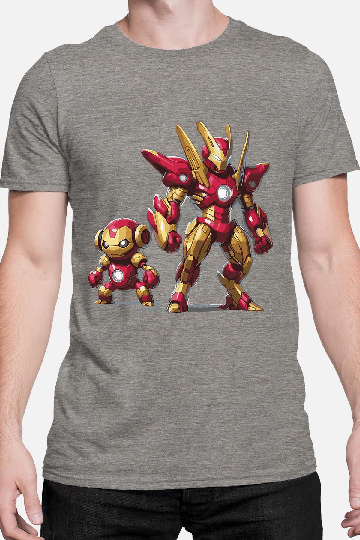 COULEUR:Gris|T-shirt Homme | Pokiron Gris
