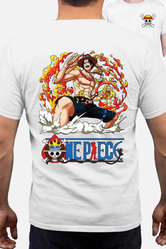 COULEUR:Blanc|T-shirt Homme | Portgas Fire Blanc