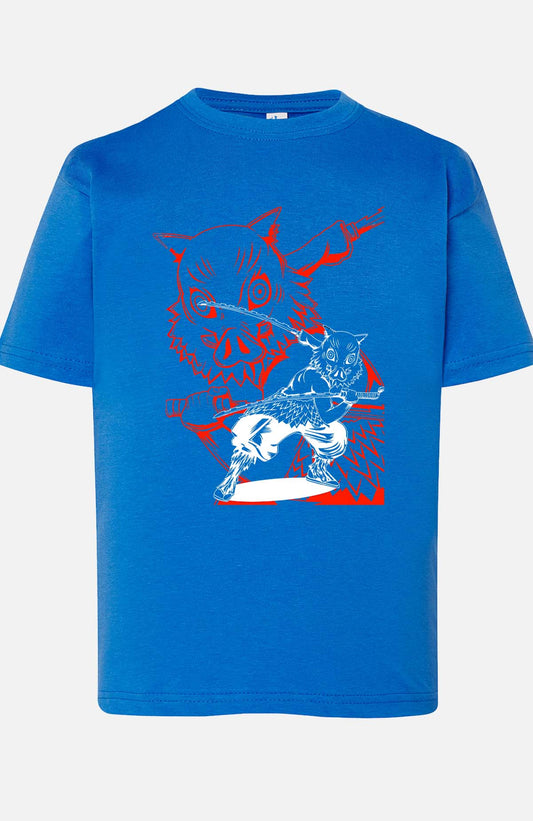 COULEUR:Bleu Roi|T-shirt Garçon | Rage Sanglier Bleu Roi