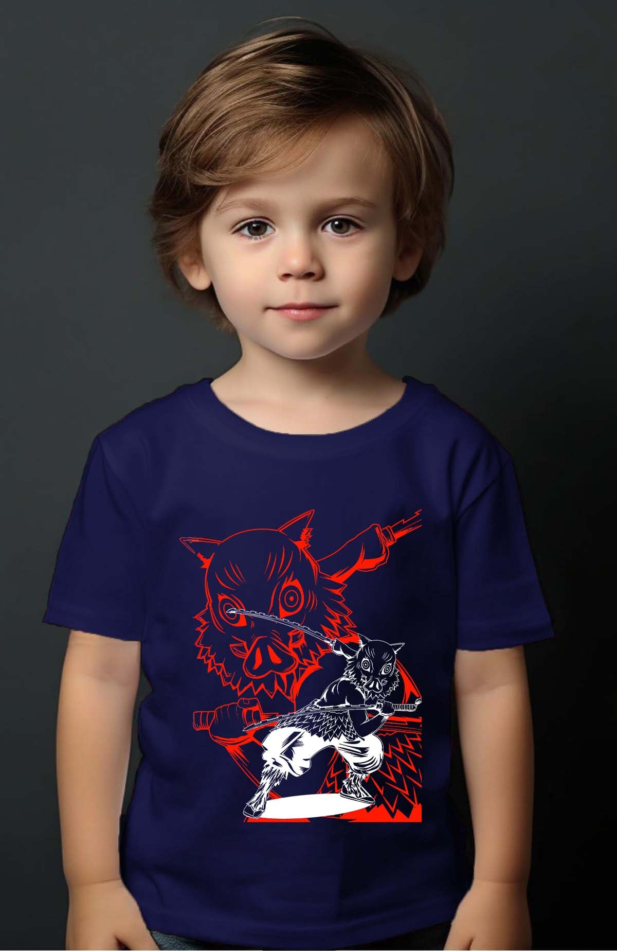 COULEUR:Marine|T-shirt Garçon | Rage Sanglier Marine