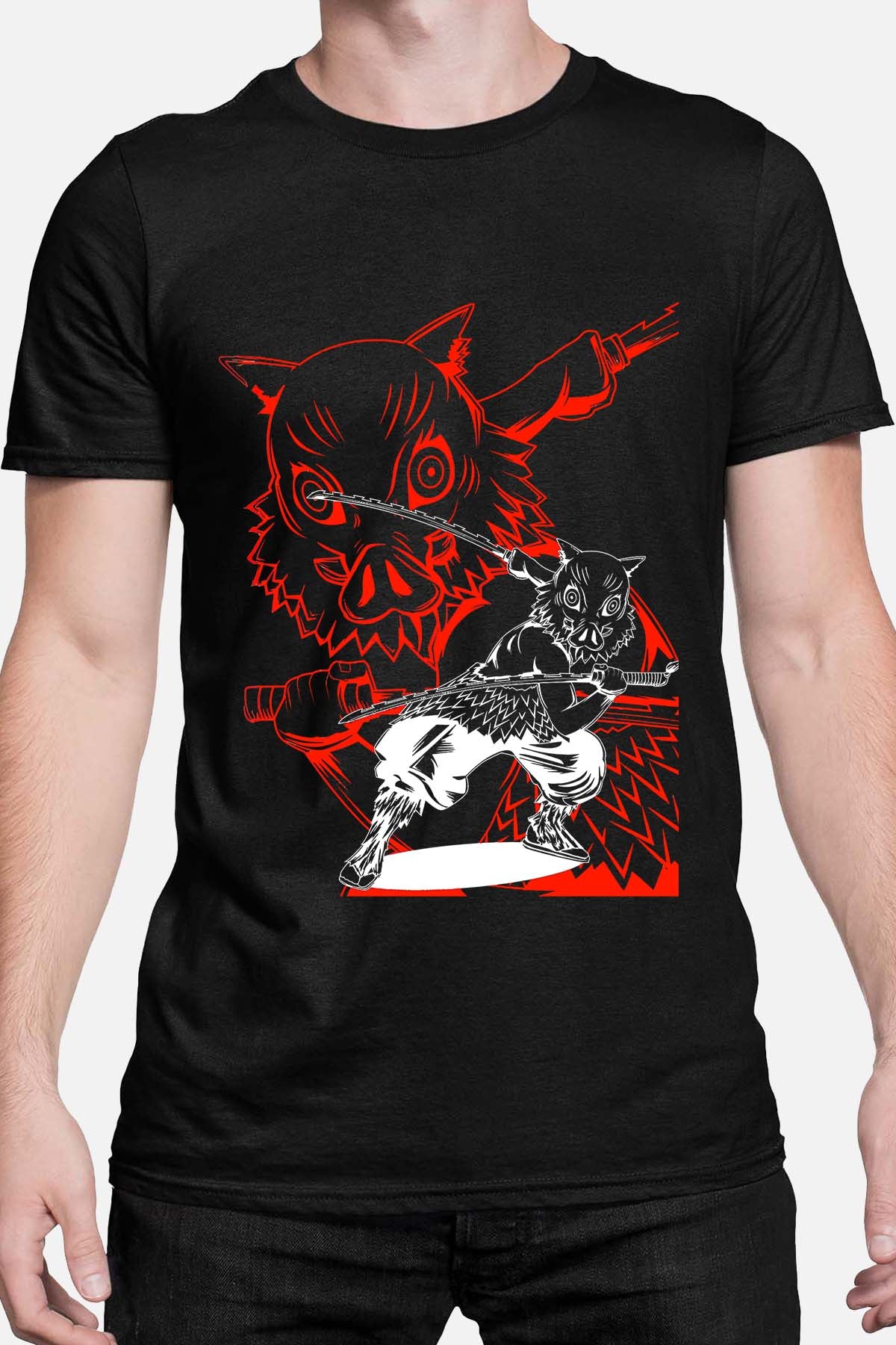 COULEUR:Noir|T-shirt Homme | Rage Sanglier Noir
