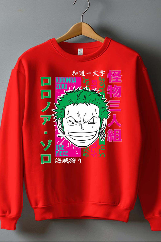 COULEUR:Rouge|Sweat Col Rond Garçon | Roronda Cartoon Rouge