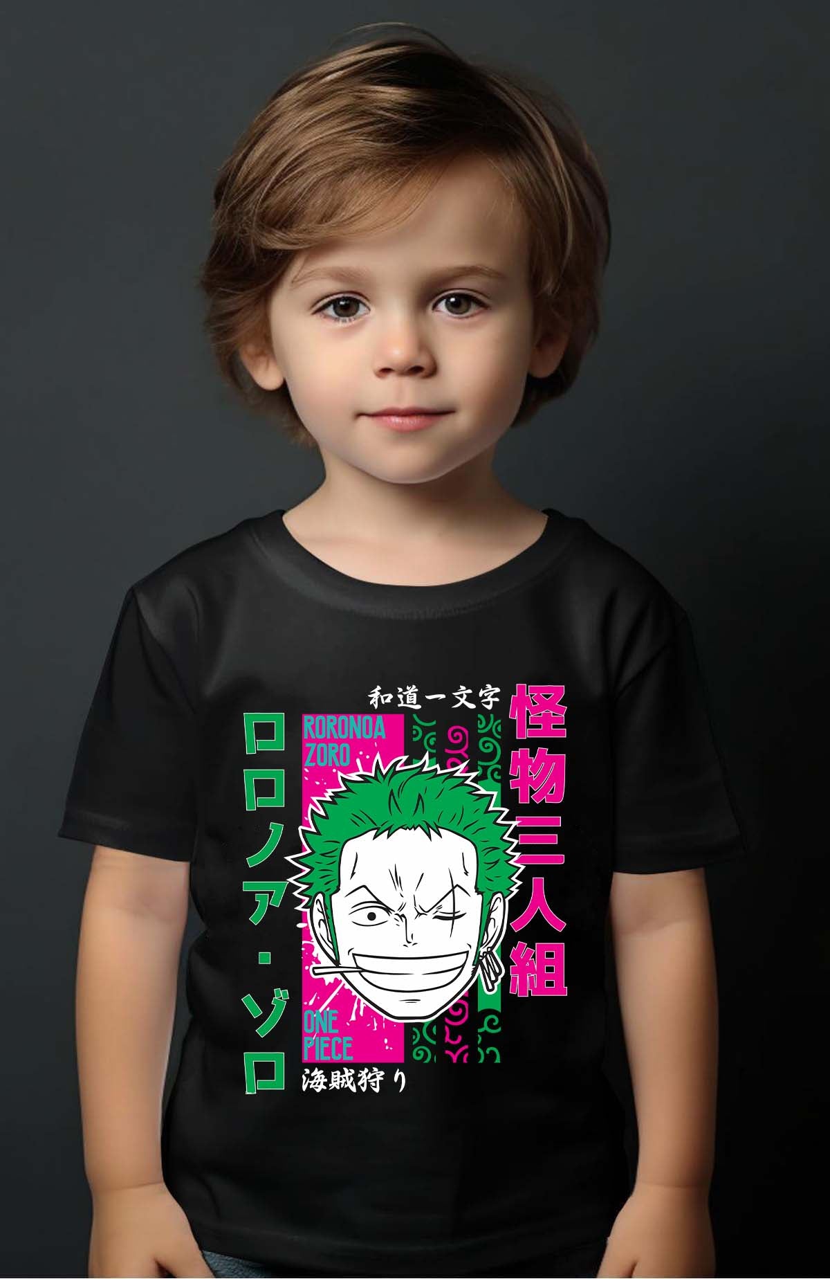 COULEUR:Noir|T-shirt Garçon | Roronda Cartoon Noir
