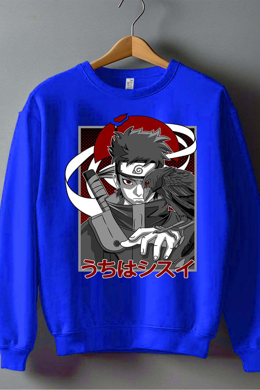 COULEUR:Bleu Roi|Sweat Col Rond Homme | SHISUI UCHIHA 01 Bleu Roi