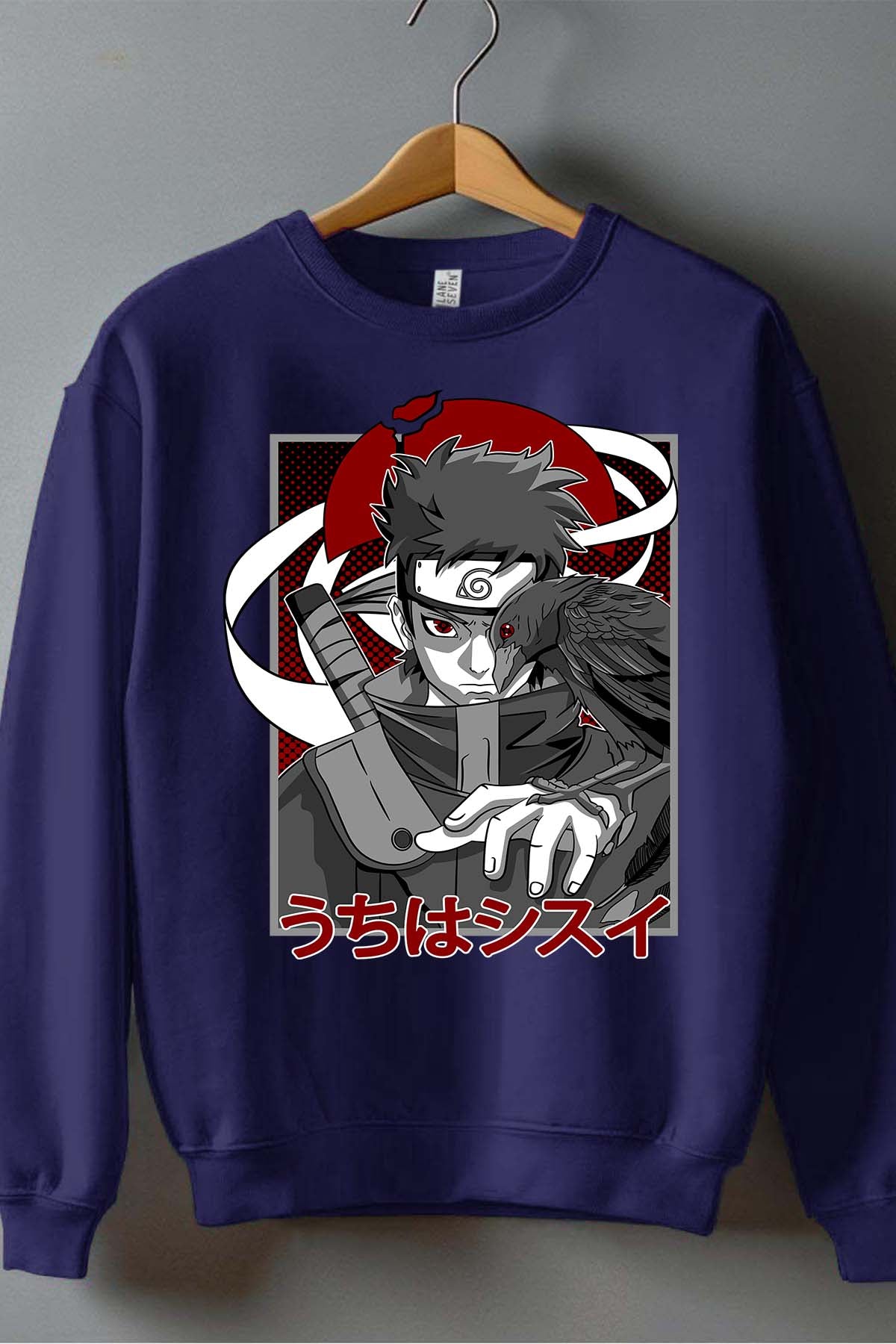 COULEUR:Marine|Sweat Col Rond Homme | SHISUI UCHIHA 01 Marine