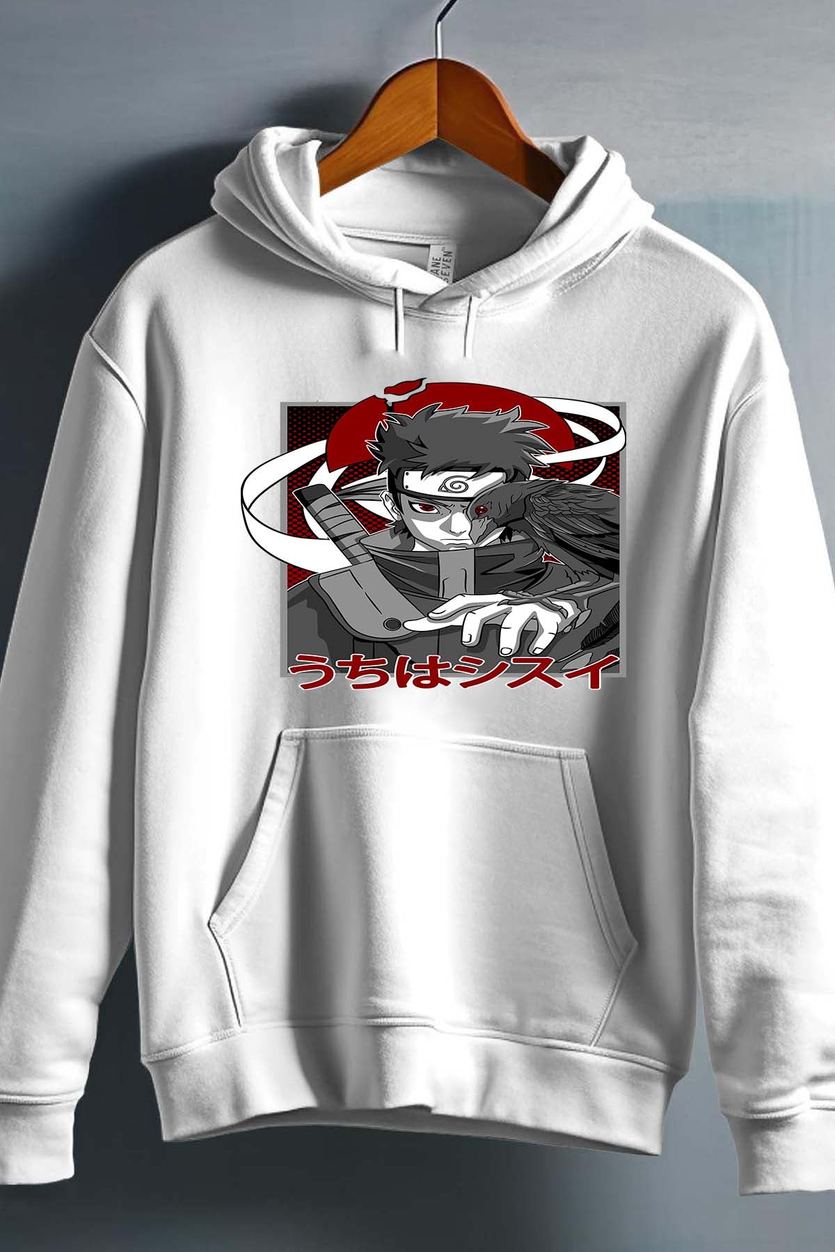 COULEUR:Blanc|Sweat Capuche Garçon | SHISUI UCHIHA 01 Blanc