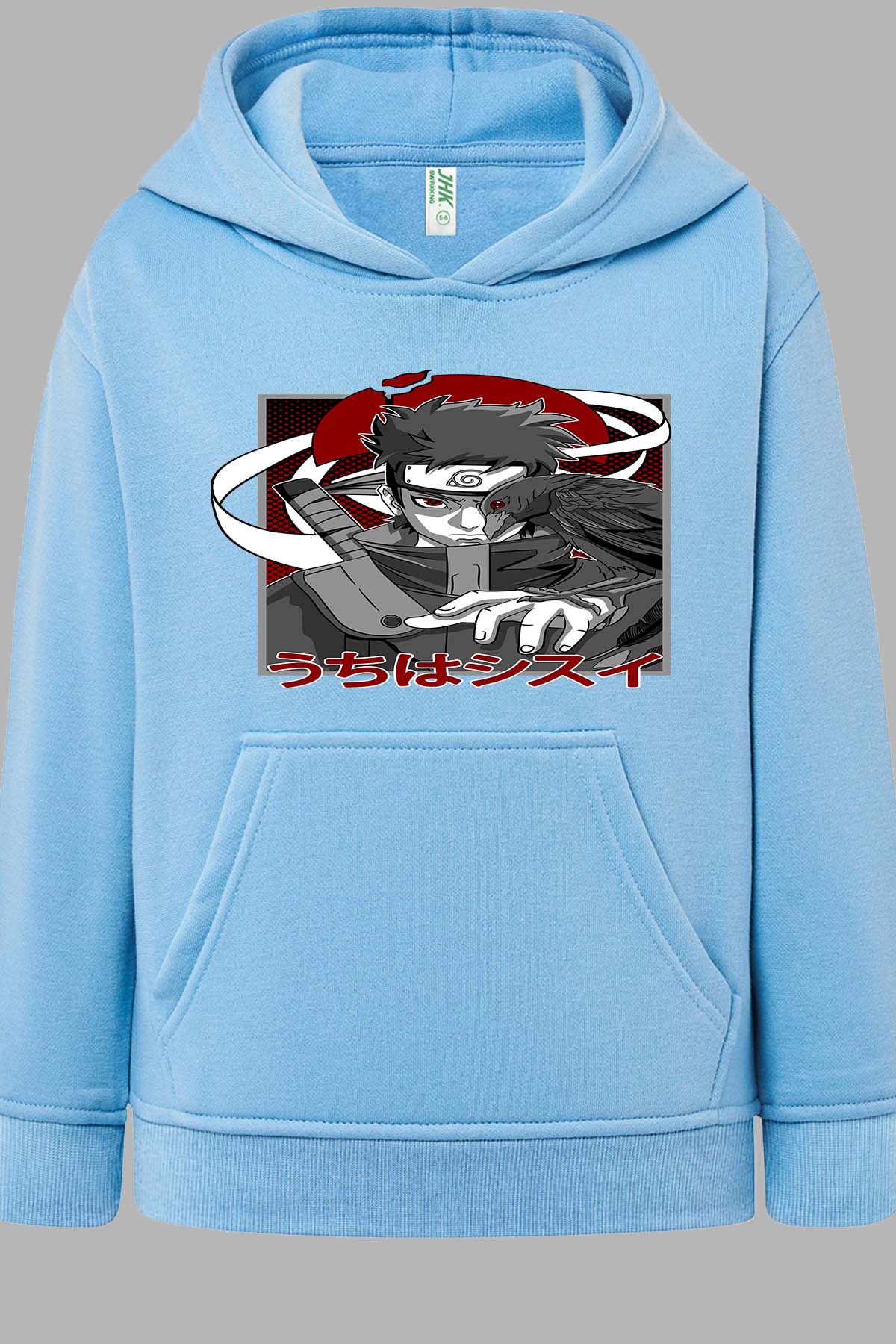 COULEUR:Bleu Ciel|Sweat Capuche Garçon | SHISUI UCHIHA 01 Bleu Ciel