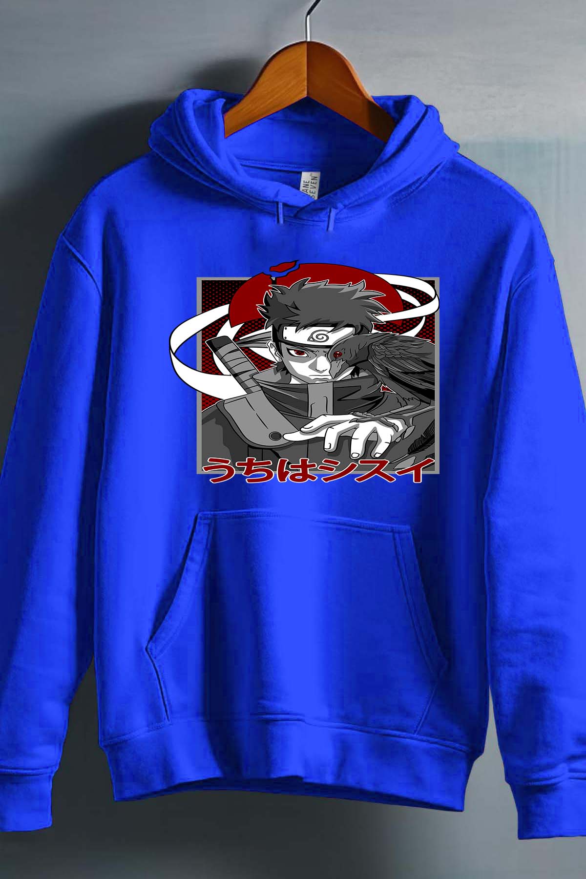 COULEUR:Bleu Roi|Sweat Capuche Garçon | SHISUI UCHIHA 01 Bleu Roi