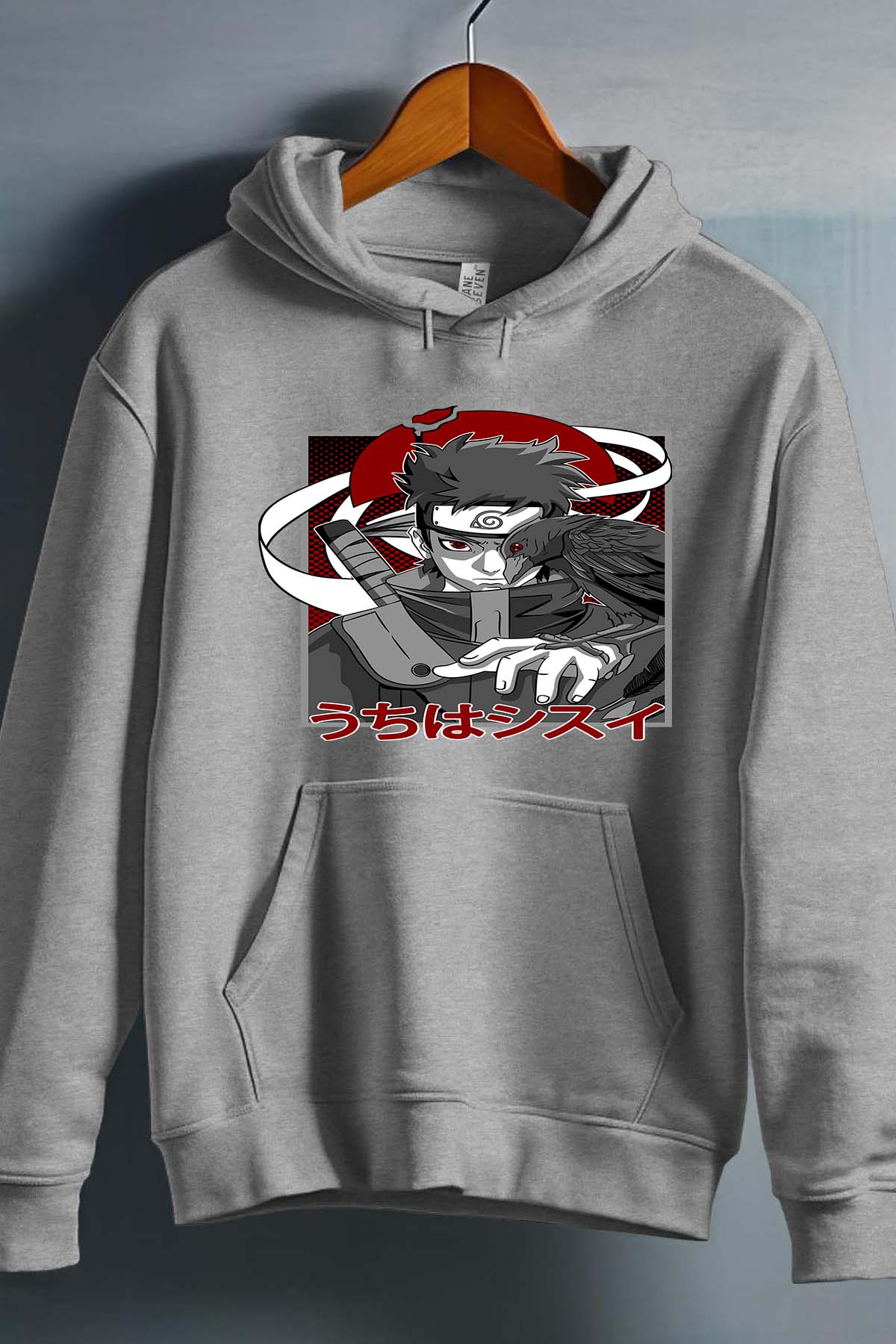 COULEUR:Gris|Sweat Capuche Garçon | SHISUI UCHIHA 01 Gris