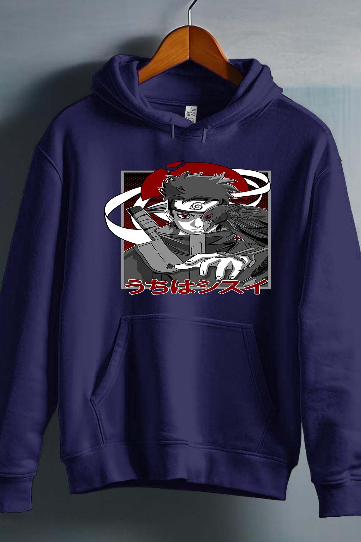 COULEUR:Marine|Sweat Capuche Garçon | SHISUI UCHIHA 01 Marine