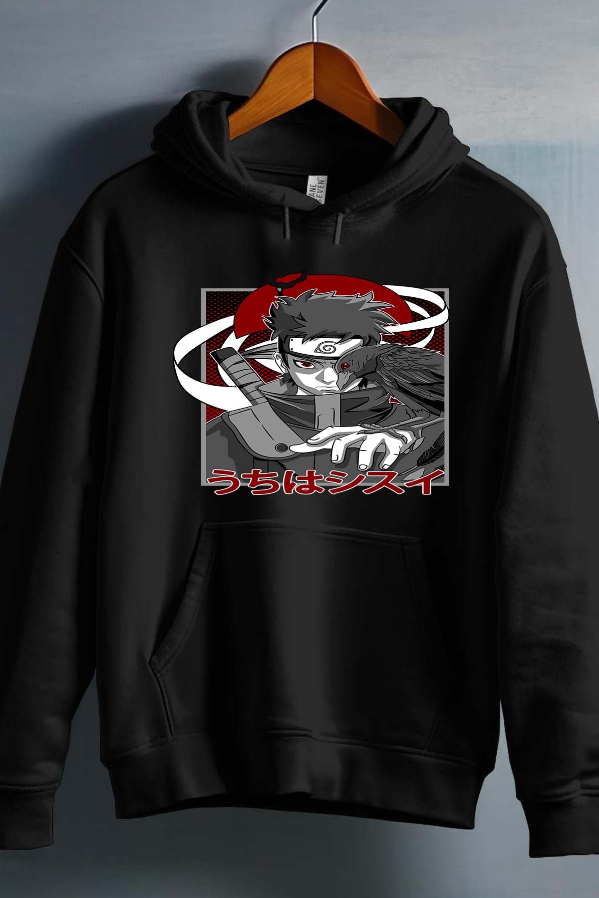 COULEUR:Noir|Sweat Capuche Garçon | SHISUI UCHIHA 01 Noir