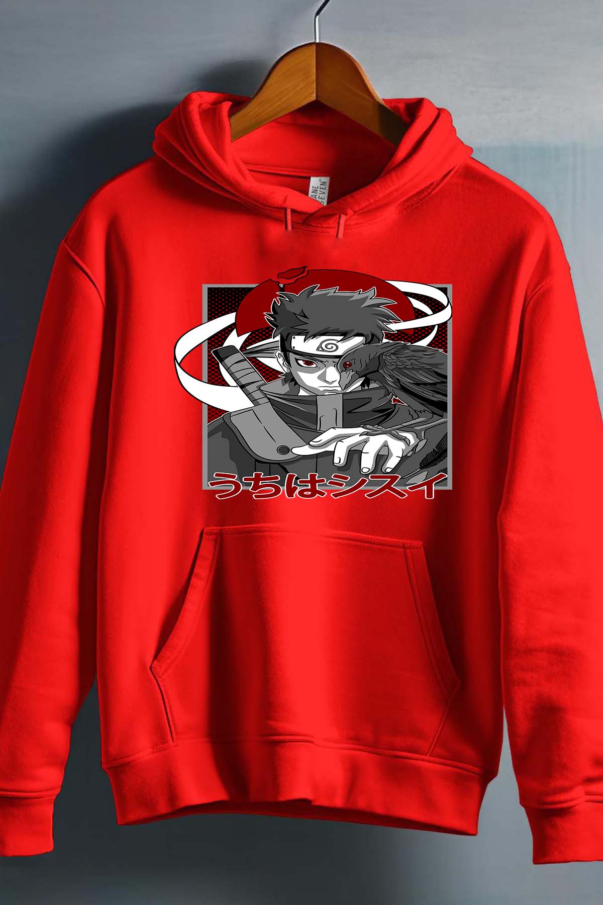 COULEUR:Rouge|Sweat Capuche Garçon | SHISUI UCHIHA 01 Rouge