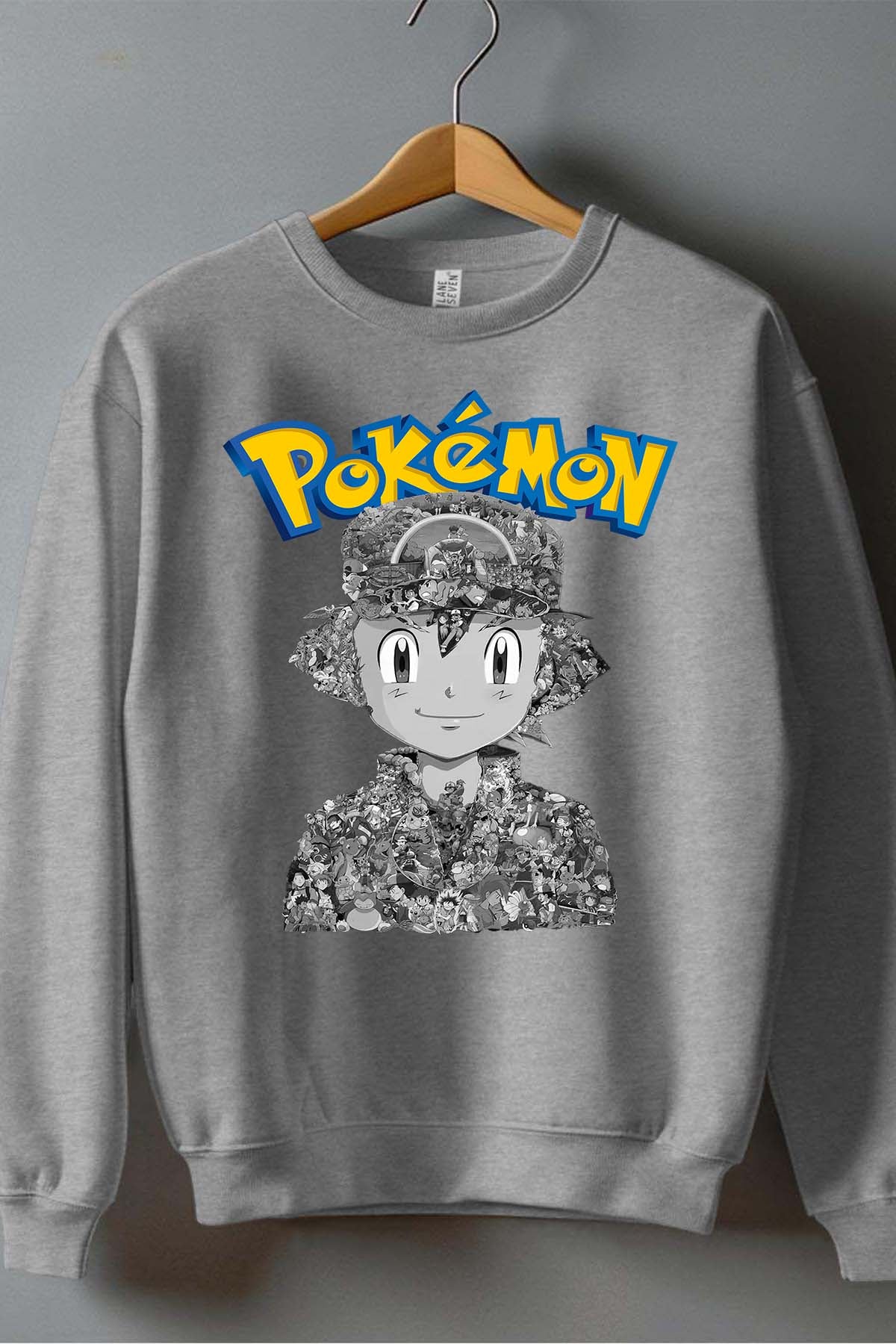 COULEUR:Gris|Sweat Col Rond Homme | Sacha Multi Incrustation Gris