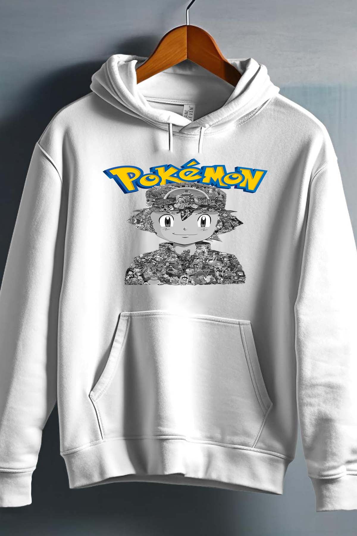 COULEUR:Blanc|Sweat Capuche Fille | Sacha Multi Incrustation Blanc