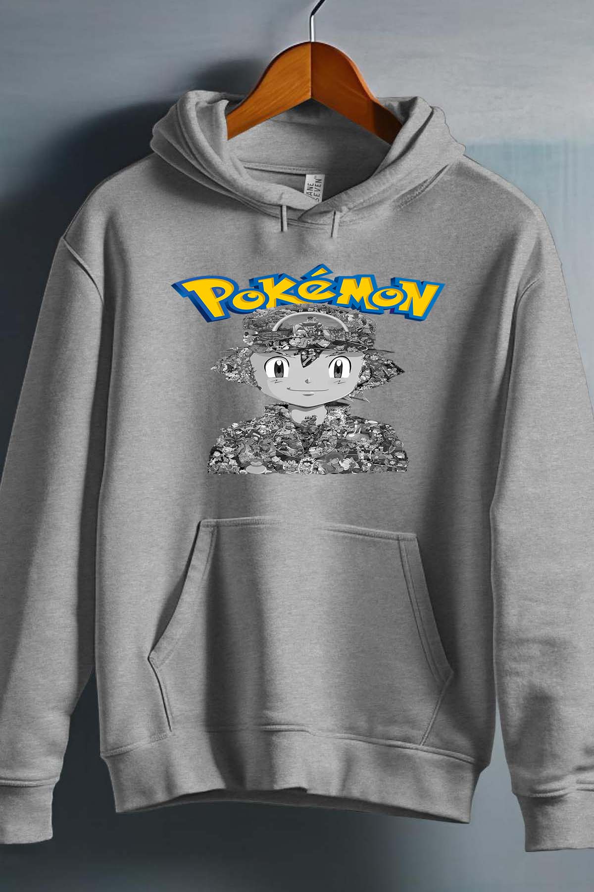 COULEUR:Gris|Sweat Capuche Fille | Sacha Multi Incrustation Gris