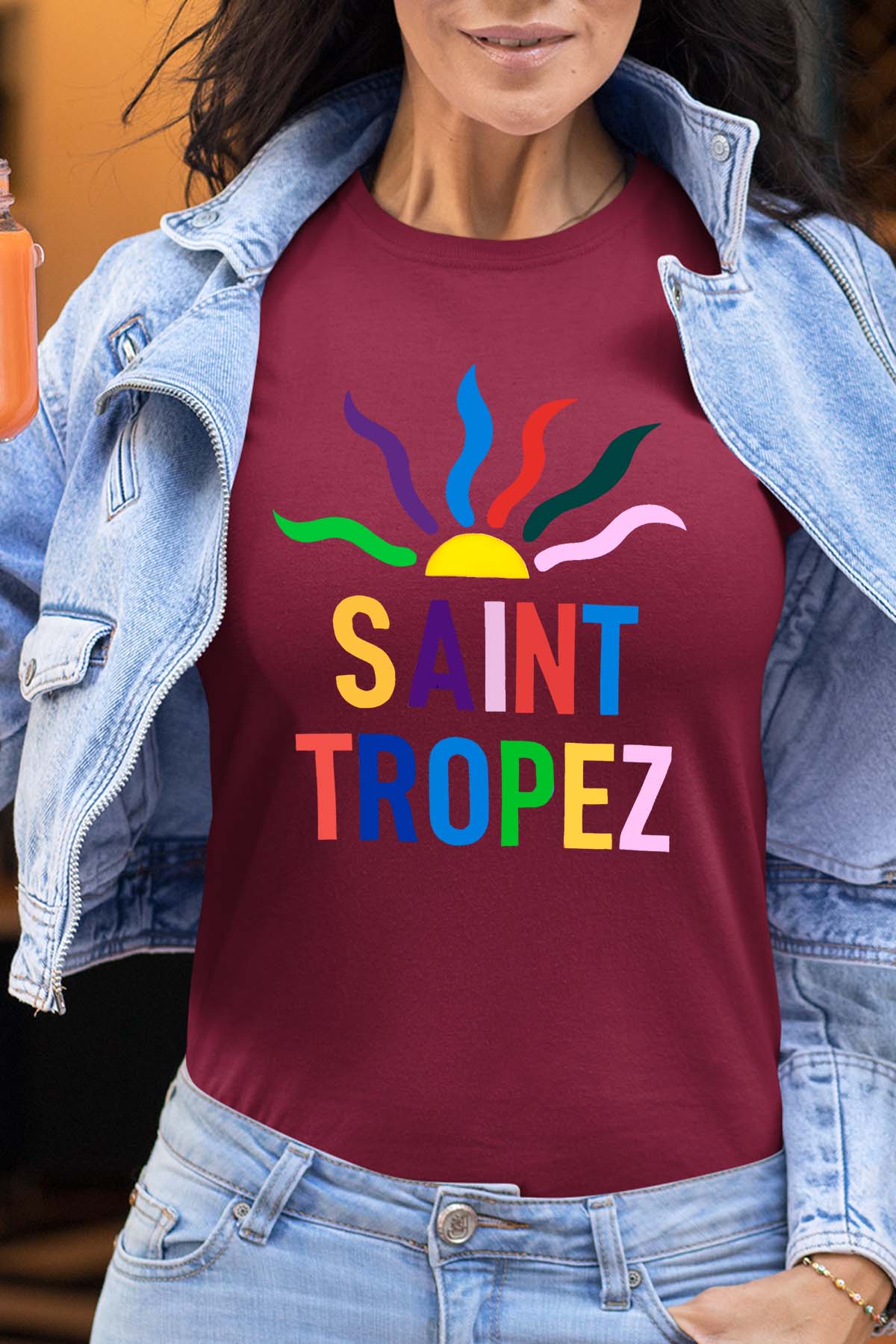 T-shirt Femme| Saint trop crazy sun