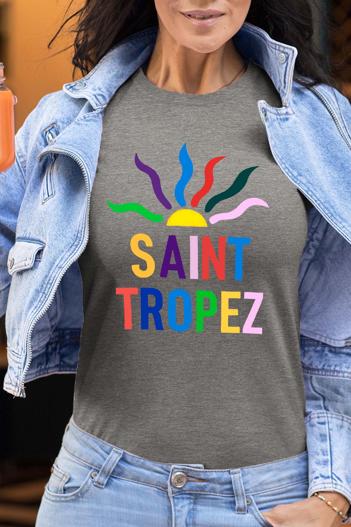 T-shirt Femme| Saint trop crazy sun