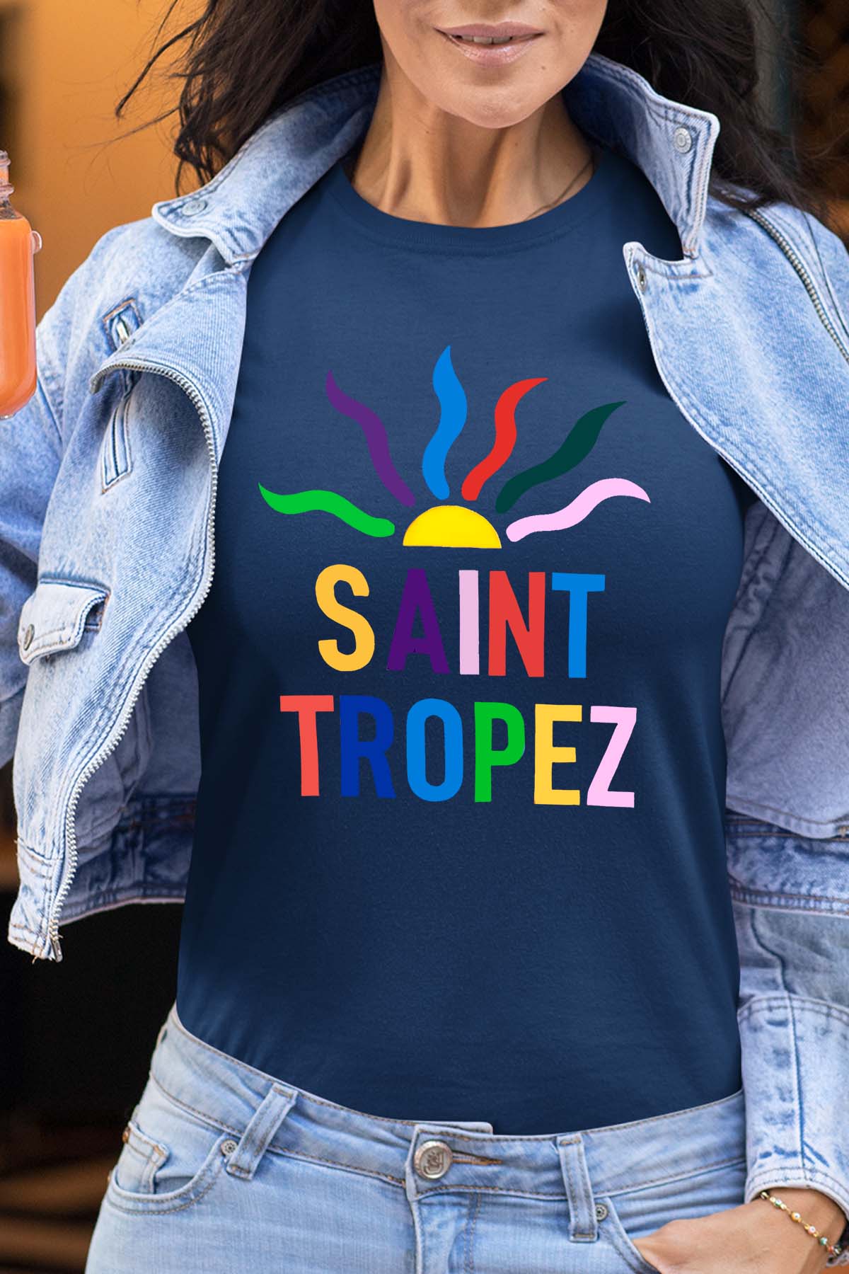 T-shirt Femme| Saint trop crazy sun